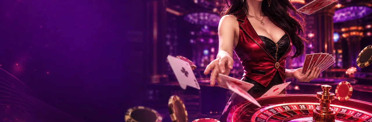 Bàn casino trực tuyến ánh tím ruby