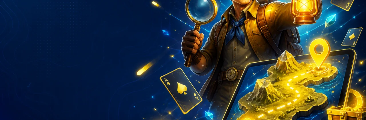 Cẩm nang game với bản đồ và thiết bị kỹ thuật số